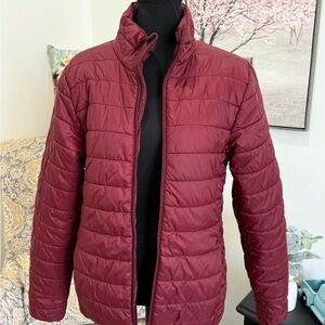 Goodfellow & Co Red Puffer Jacket with Quilted Design